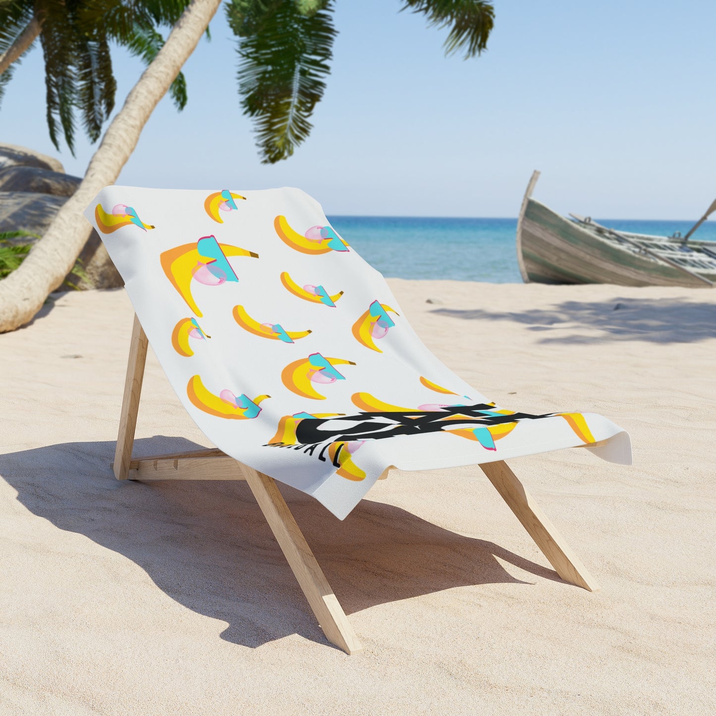 Bananas + Bubbles Beach Towel