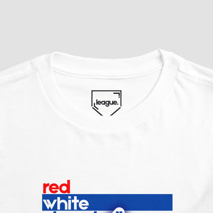 Red White + Baseball Toddler Tee