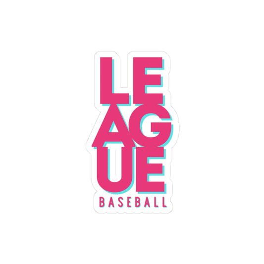 LEAGUE Baseball Logo Sticker - LEAGUE Baseball