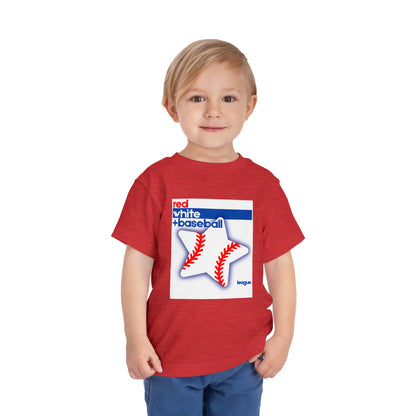 Red White + Baseball Toddler Tee