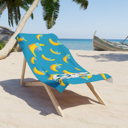 Bananas + Bubbles Beach Towel
