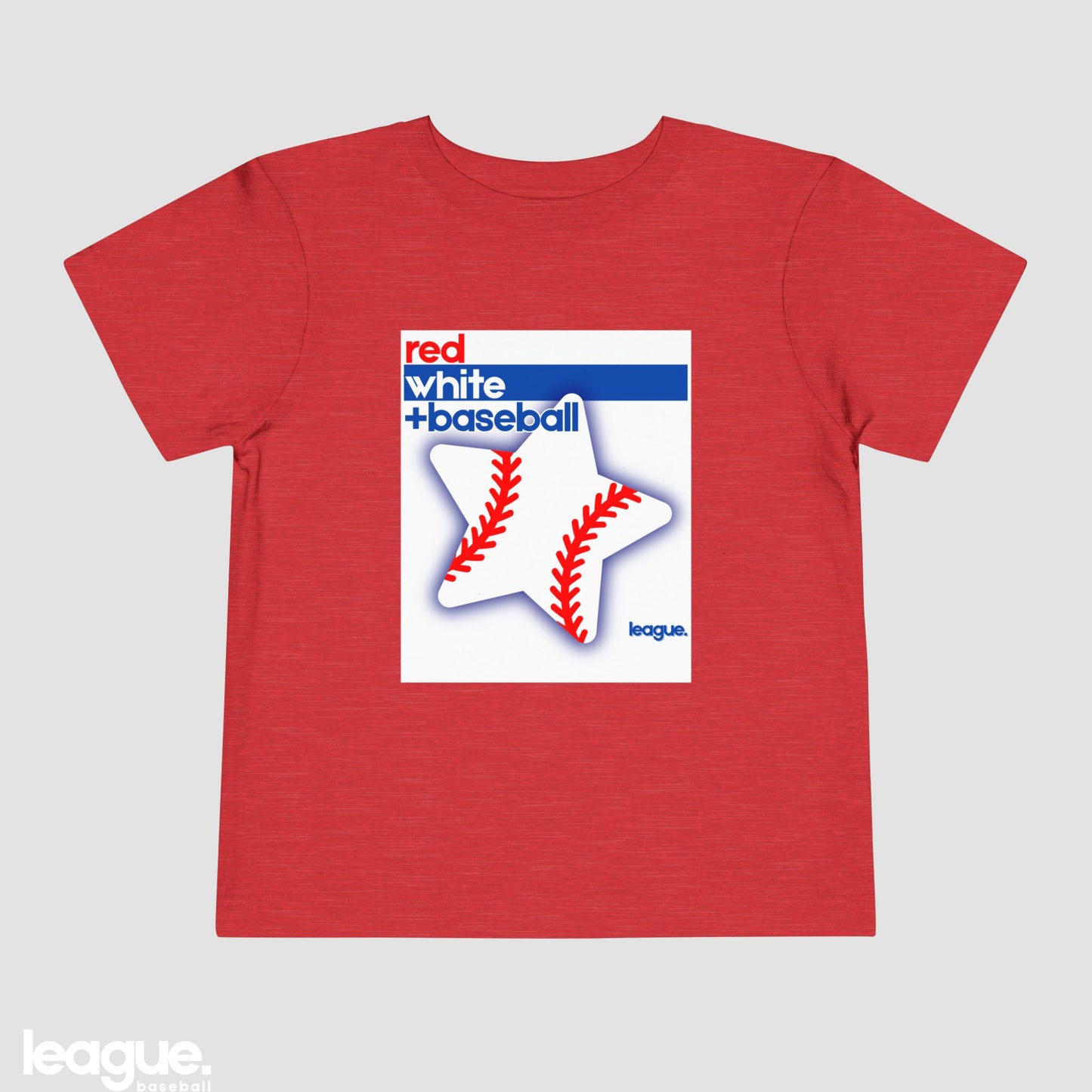 Red White + Baseball Toddler Tee